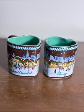 2018 Christkindlmarket heart shaped Christmas mugs